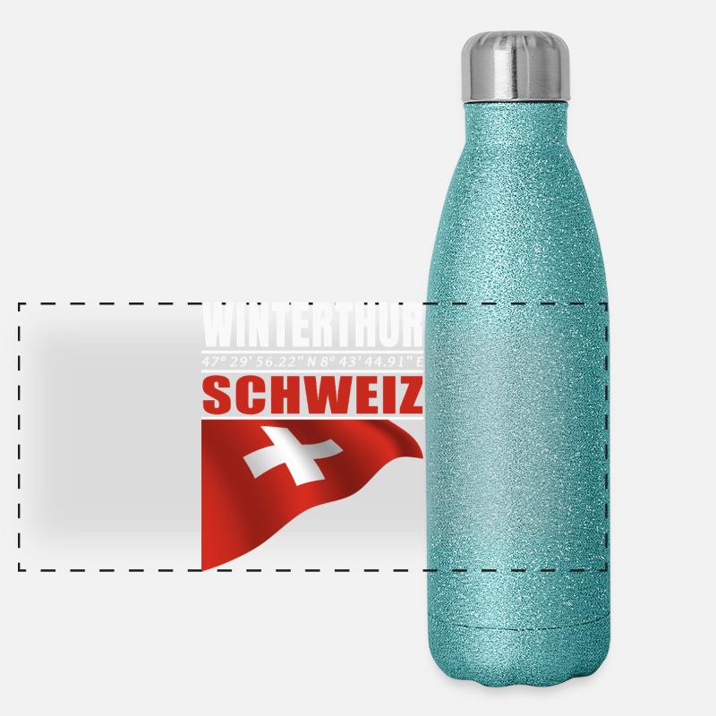 Winterthur Panorama Glitzer Isolierflasche 500 ml