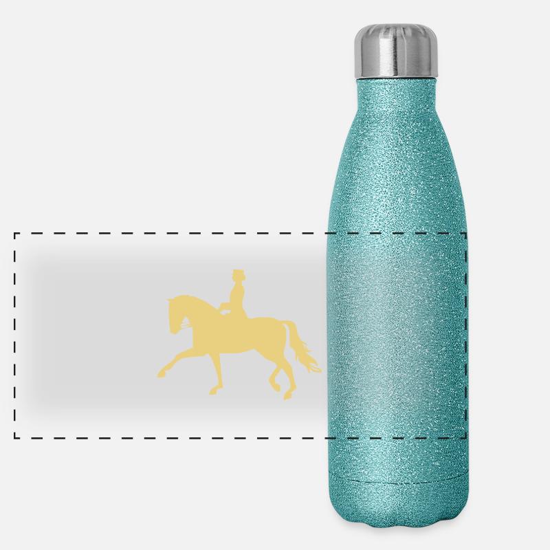 Dressurpferd Panorama Glitzer Isolierflasche 500 ml