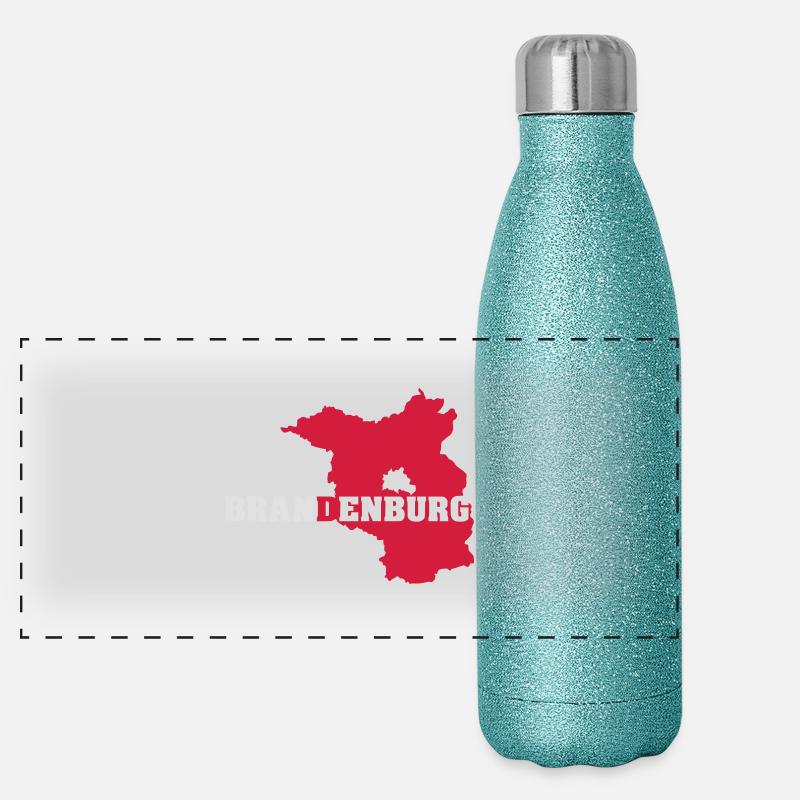 Brandenburg (ID: 002007) Panorama Glitzer Isolierflasche 500 ml