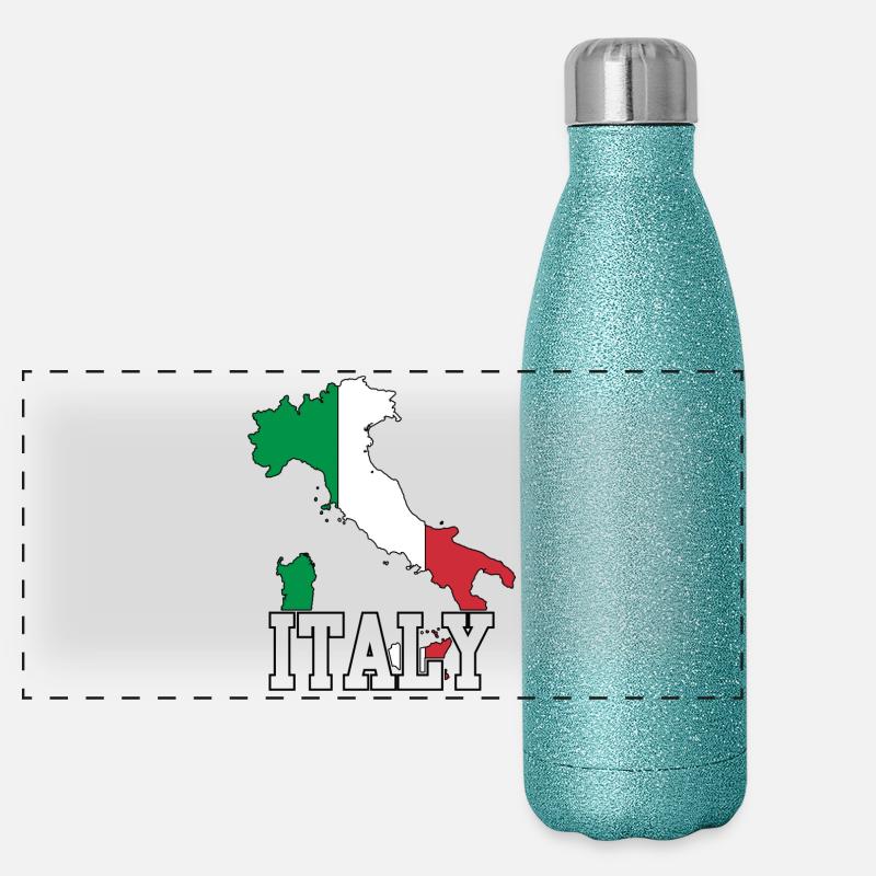 Italie Gourde isotherme panoramique pailletée 500 ml