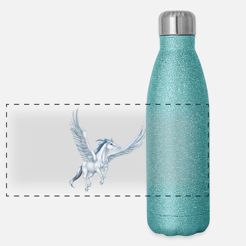 Pegasus 12 (Remake von 3) Panorama Glitzer Isolierflasche 500 ml