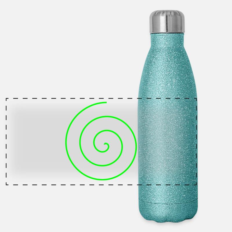 Spirale cadeau Gourde isotherme panoramique pailletée 500 ml