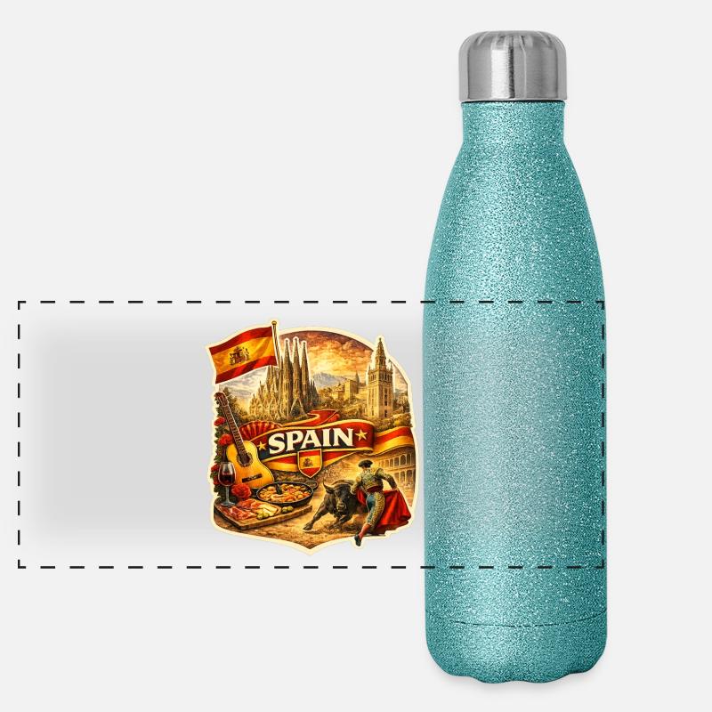 Collège du patrimoine espagnol Gourde isotherme panoramique pailletée 500 ml