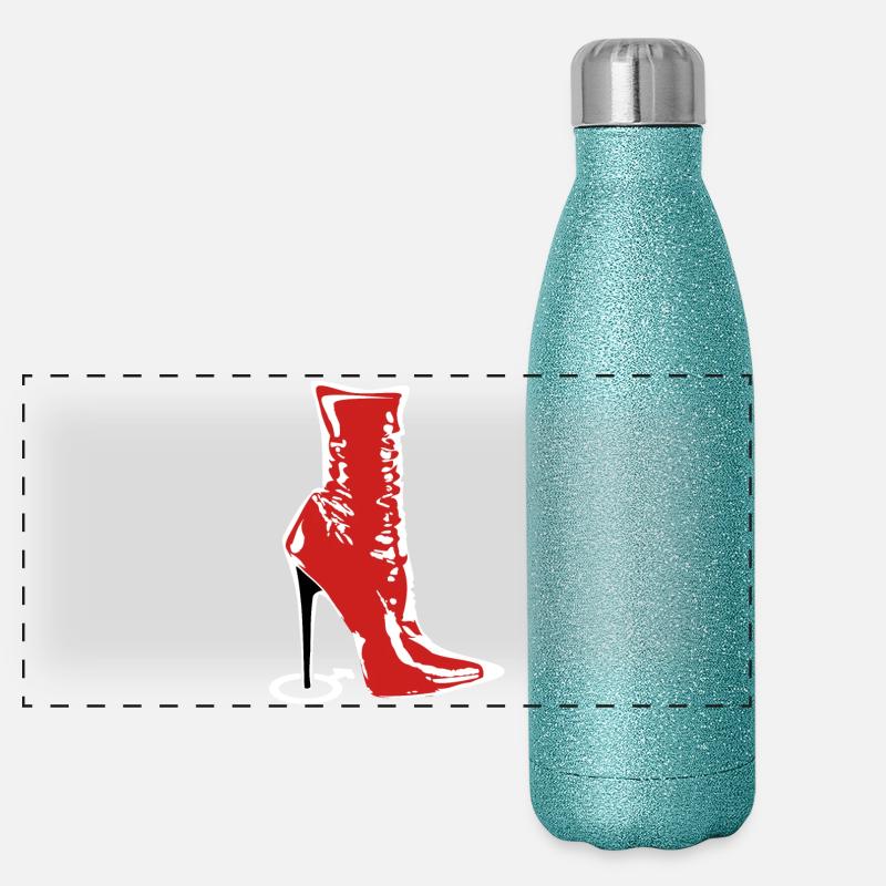 Stiefel der Herrin Panorama Glitzer Isolierflasche 500 ml
