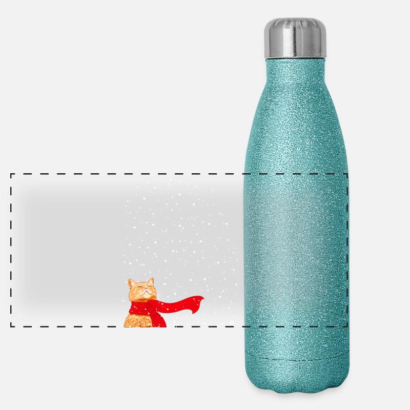Tabby adore Snow Gourde isotherme panoramique pailletée 500 ml