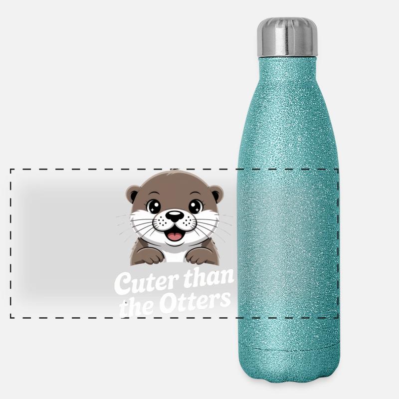 Plus mignonne que les loutres Gourde isotherme panoramique pailletée 500 ml