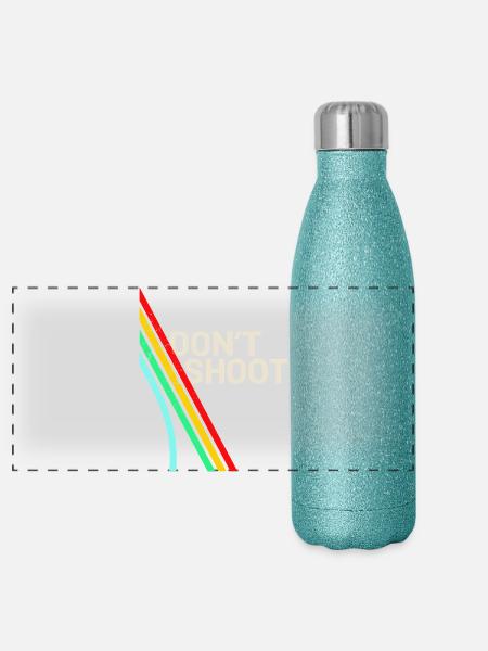 Arc Raiders - Don't Shoot - Panorama Glitzer Isolierflasche 500 ml - Blau Glitzer