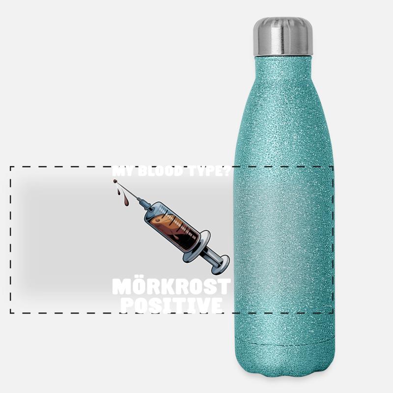 Mörkrost Schweden Fika Kaffee Panorama Glitzer Isolierflasche 500 ml