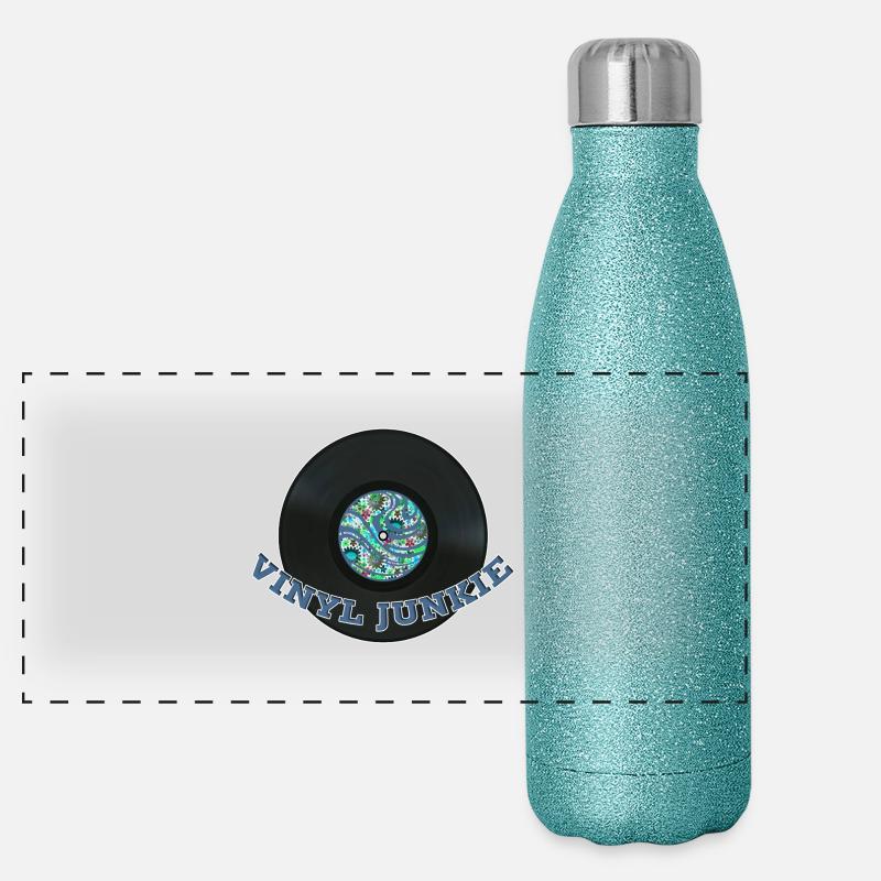 VINYL JUNKIE Panoramic Glitter Thermal Bottle 500 ml