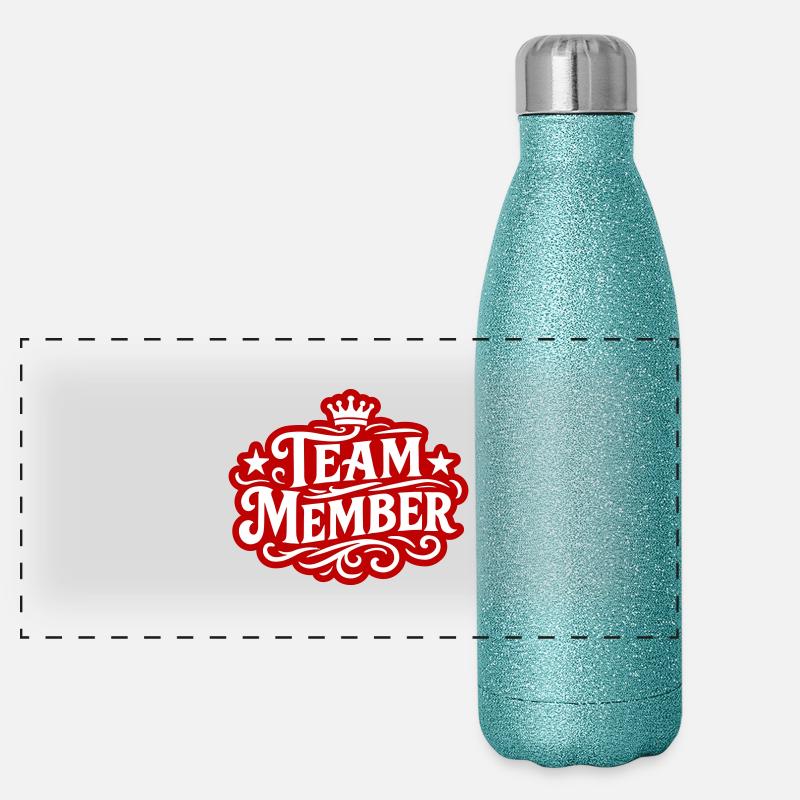 Team Mitglied Panorama Glitzer Isolierflasche 500 ml