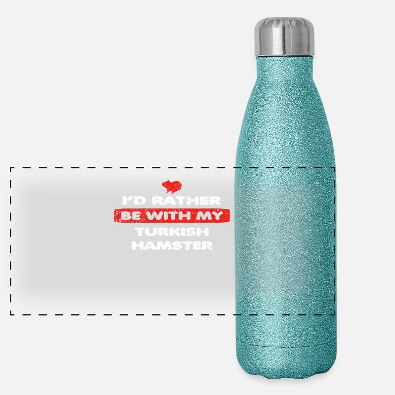 Hamsters amour plutôt à mon TURC HAMSTER Gourde isotherme panoramique pailletée 500 ml