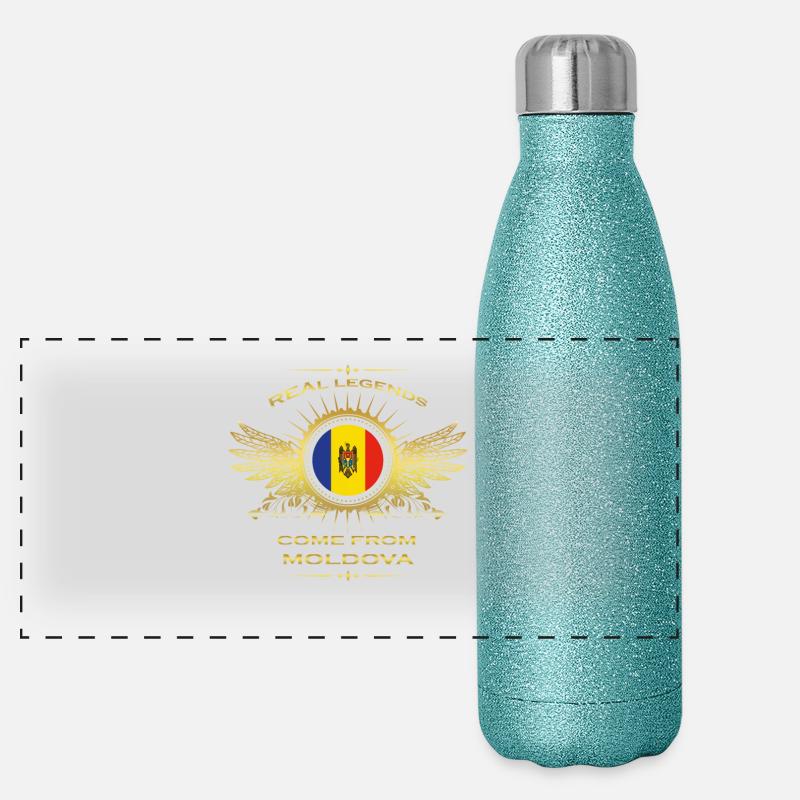 Legends born gift home in MOLDOVA Panoramic Glitter Thermal Bottle 500 ml