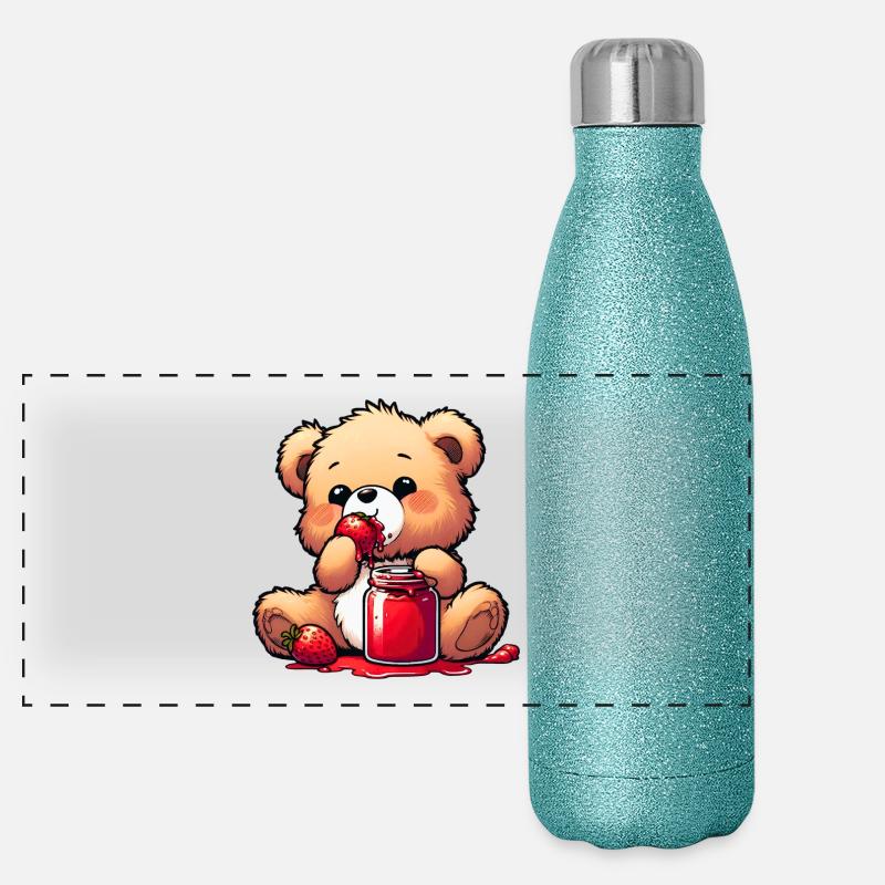 Ours Ours en peluche Ours Gourde isotherme panoramique pailletée 500 ml