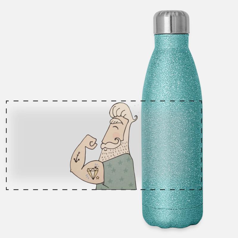 Panorama Glitzer Isolierflasche 500 ml