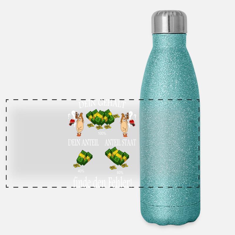 Finde den Fehler ! Panorama Glitzer Isolierflasche 500 ml