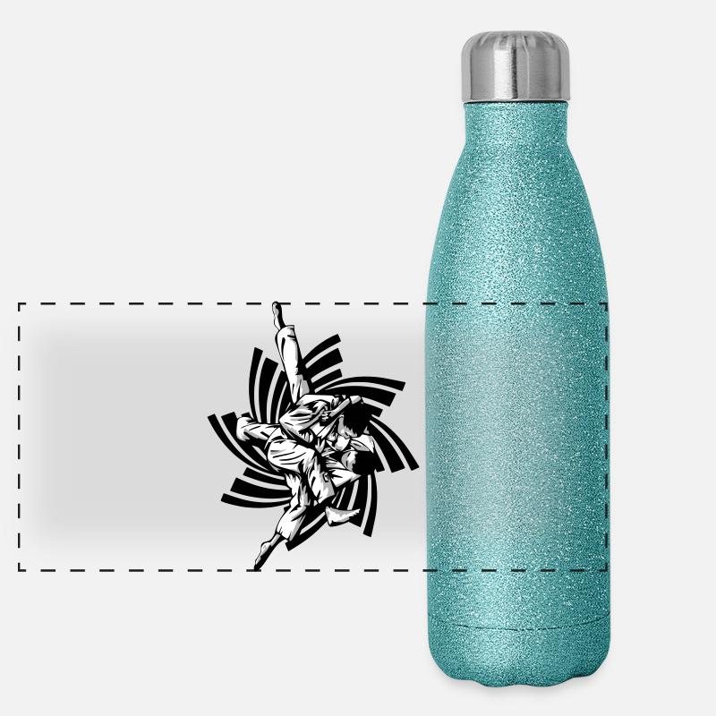 prise de judo Gourde isotherme panoramique pailletée 500 ml