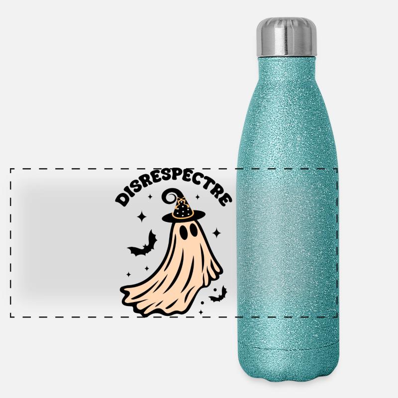 Fantôme couronné Gourde isotherme panoramique pailletée 500 ml