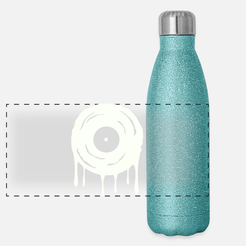 Schallplatte  Panorama Glitzer Isolierflasche 500 ml