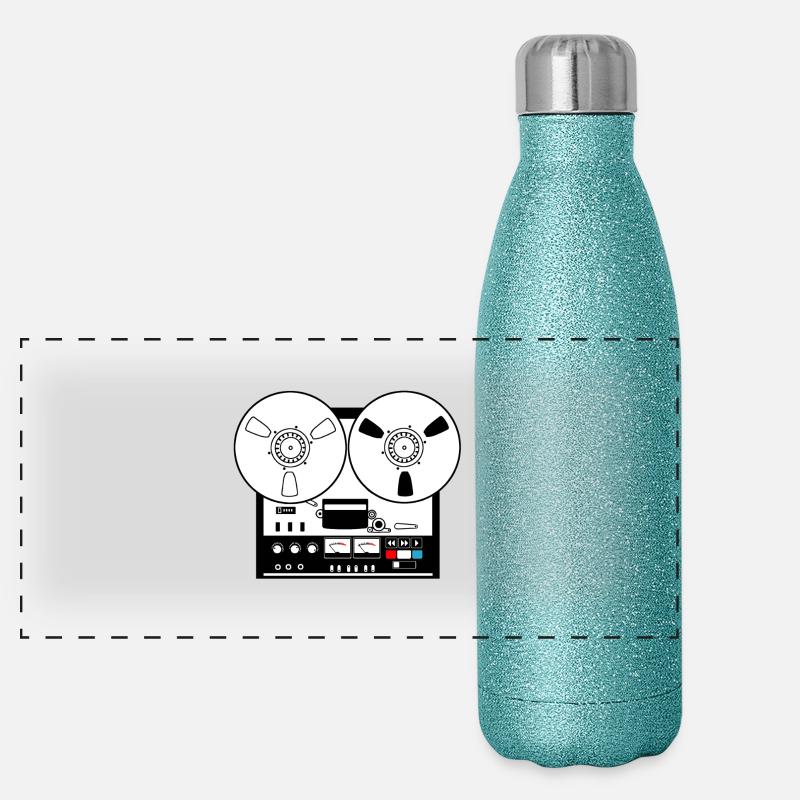 Spulen recorder Panorama Glitzer Isolierflasche 500 ml