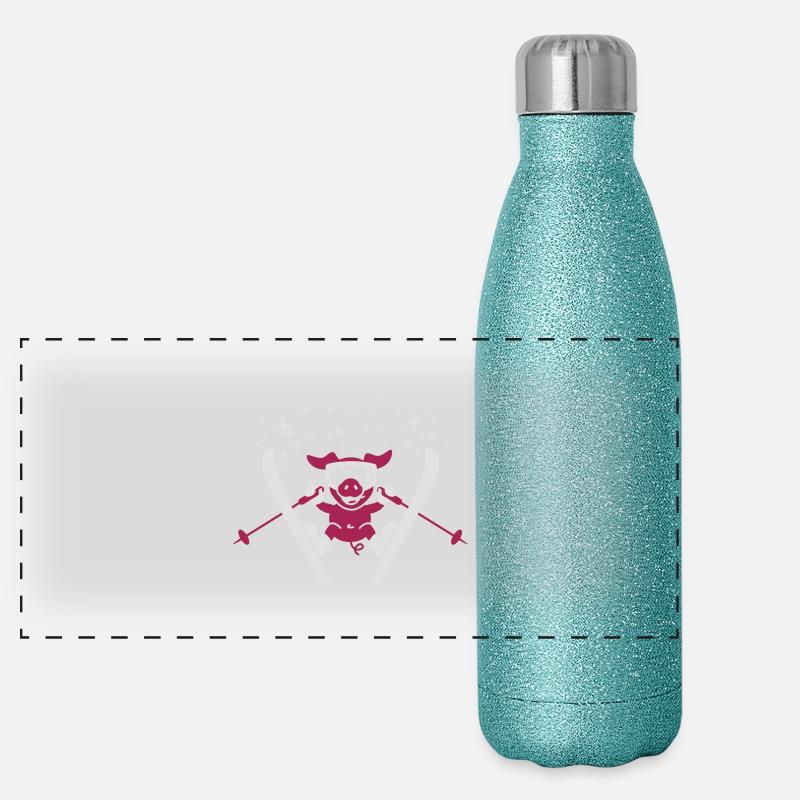 Pistensau 2C Panoramic Glitter Thermal Bottle 500 ml
