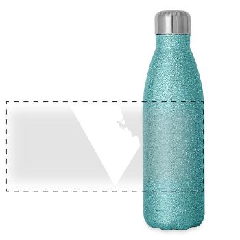 climber - Panoramic Glitter Thermal Bottle 500 ml - blue glitter - Front