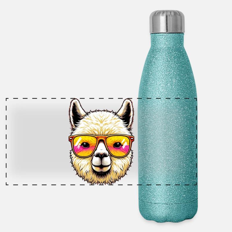 Alpaga Gourde isotherme panoramique pailletée 500 ml