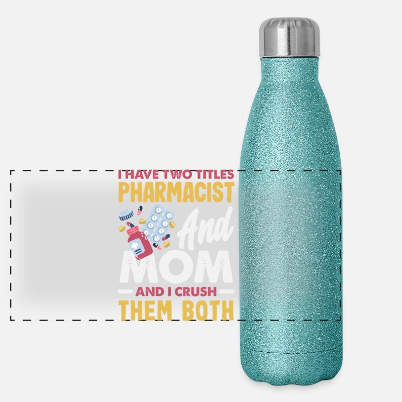 Apotheker Pharmazeutisch-technischer Panorama Glitzer Isolierflasche 500 ml