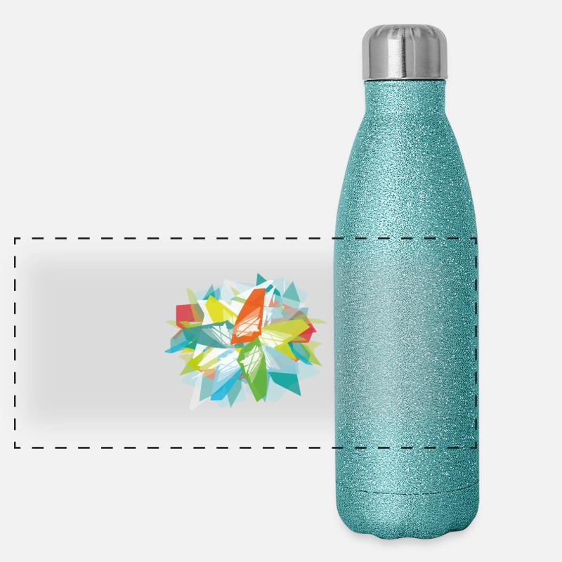 WindsurfSail Panorama Glitzer Isolierflasche 500 ml