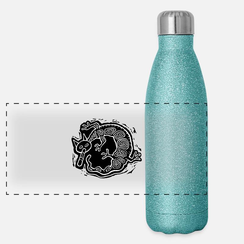 Chimerion blanc Gourde isotherme panoramique pailletée 500 ml