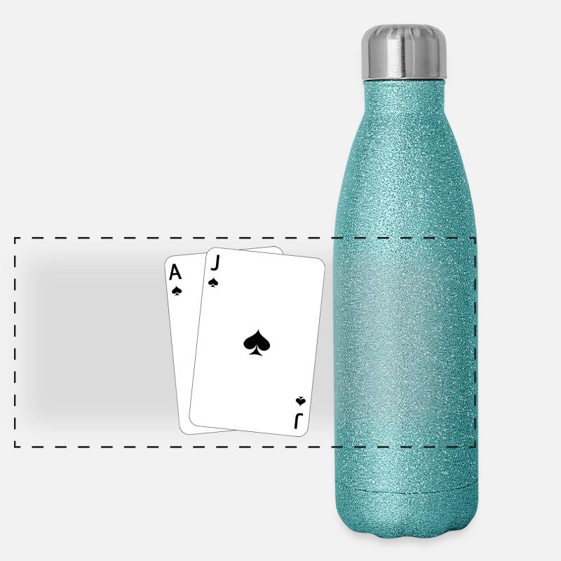 Blackjack AJ Panorama Glitzer Isolierflasche 500 ml