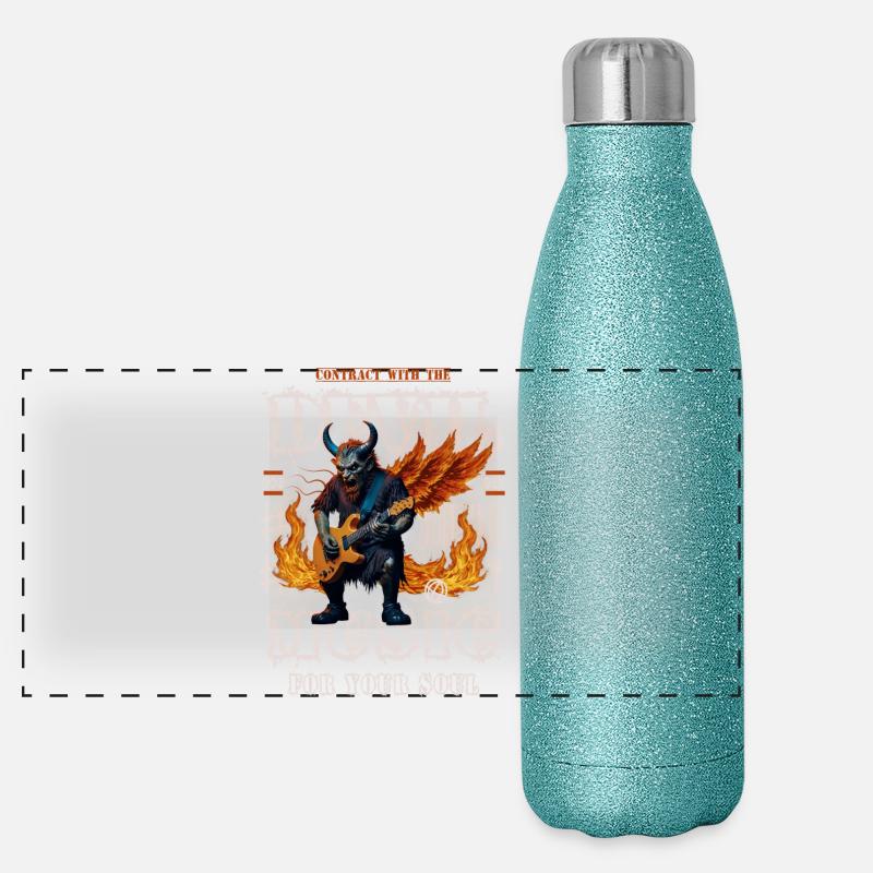Devil Rock Music Panoramic Glitter Thermal Bottle 500 ml