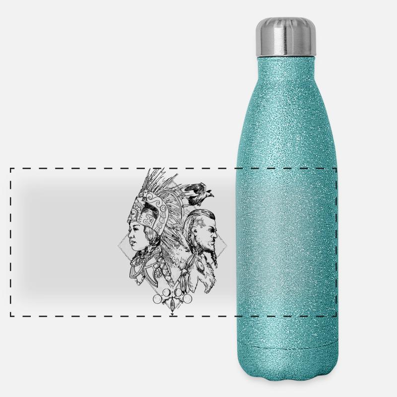 Guerriers du Temps Gourde isotherme panoramique pailletée 500 ml