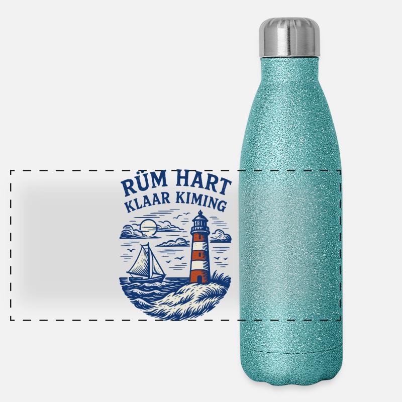 Rüm Hart - Clear Kiming Panoramic Glitter Thermal Bottle 500 ml