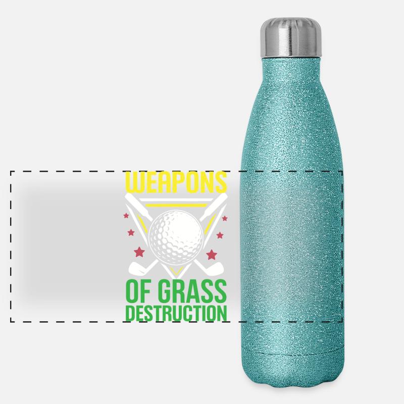 Golf - Armes de destruction de l’herbe Gourde isotherme panoramique pailletée 500 ml