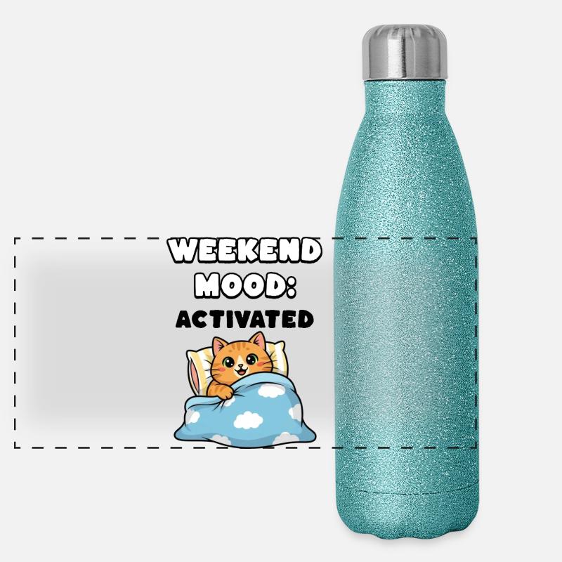 Weekend Mood Panorama Glitzer Isolierflasche 500 ml