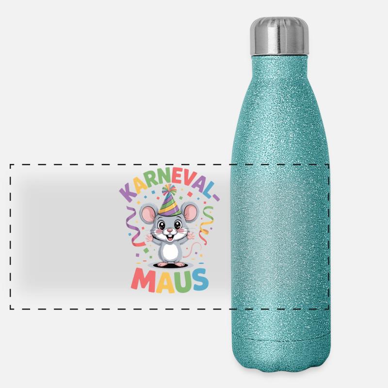 Costume de la souris de carnaval Gourde isotherme panoramique pailletée 500 ml