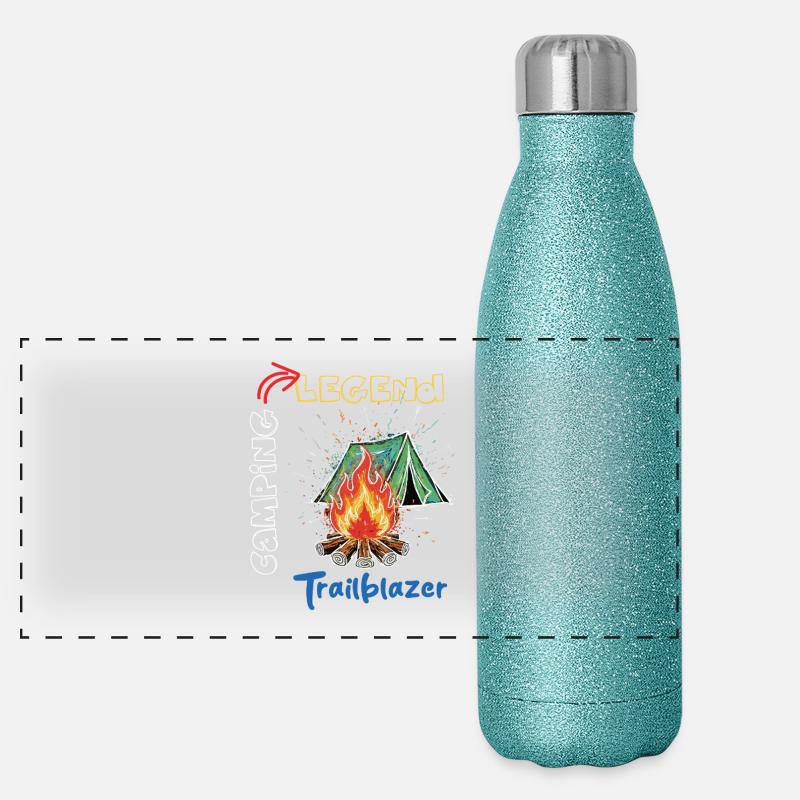 Camping Legend Trailblazer Aventure Gourde isotherme panoramique pailletée 500 ml