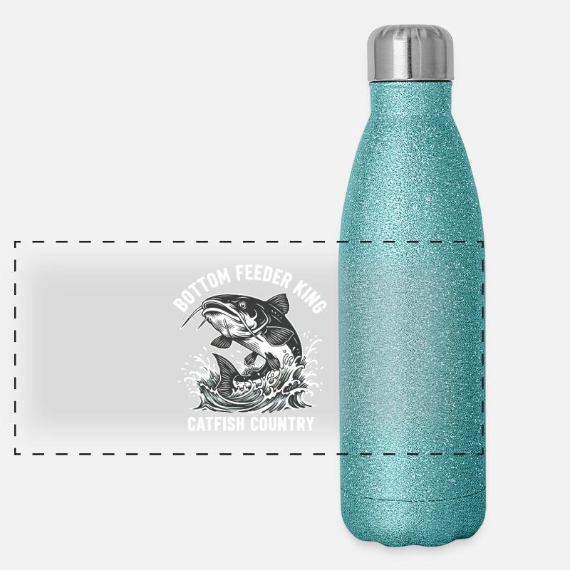 Pêche Silure Roi Fond Rivière Gourde isotherme panoramique pailletée 500 ml