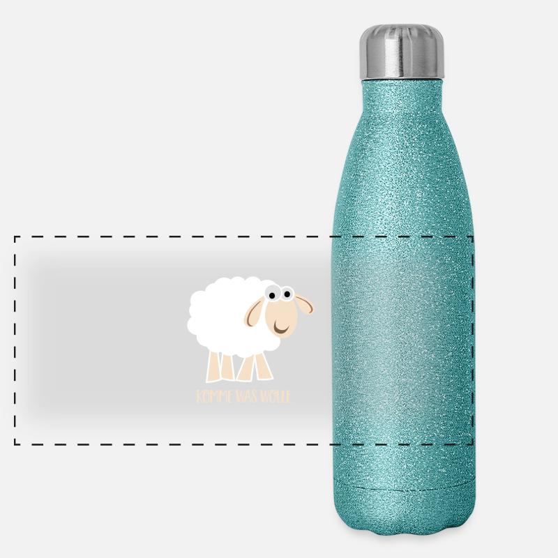 Komme was woll Panorama Glitzer Isolierflasche 500 ml