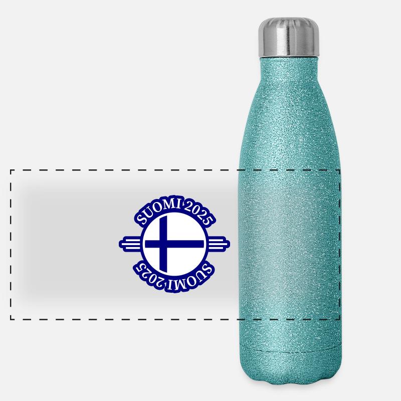 Suomi 2025 Finland Panoramic Glitter Thermal Bottle 500 ml