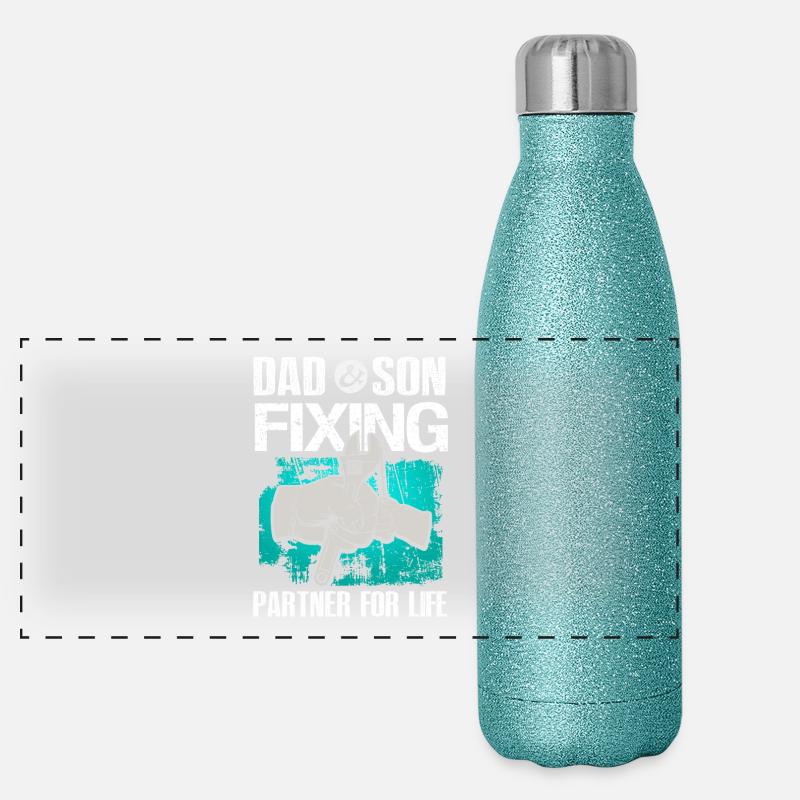Mechanic T-Shirt · Tool · Mechanics · Dad Panoramic Glitter Thermal Bottle 500 ml