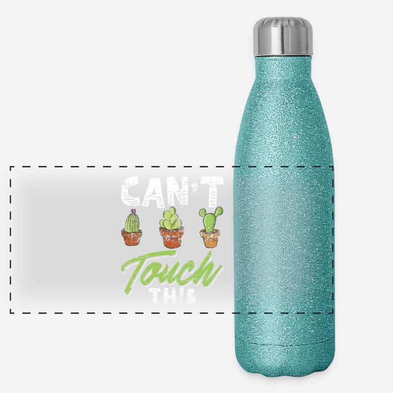 Drôle Cactus Shirt Distressed Gourde isotherme panoramique pailletée 500 ml