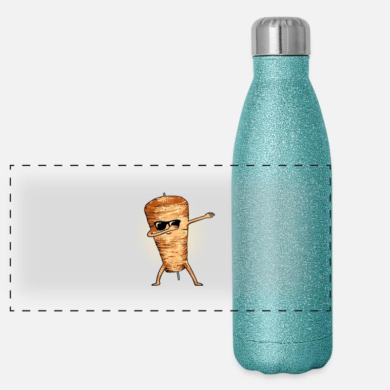 Dabbender brochette de kebab Dab Gourde isotherme panoramique pailletée 500 ml