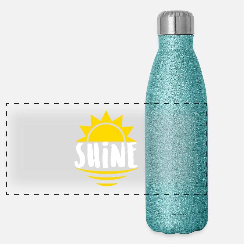 Shine - lumières, rayons Gourde isotherme panoramique pailletée 500 ml