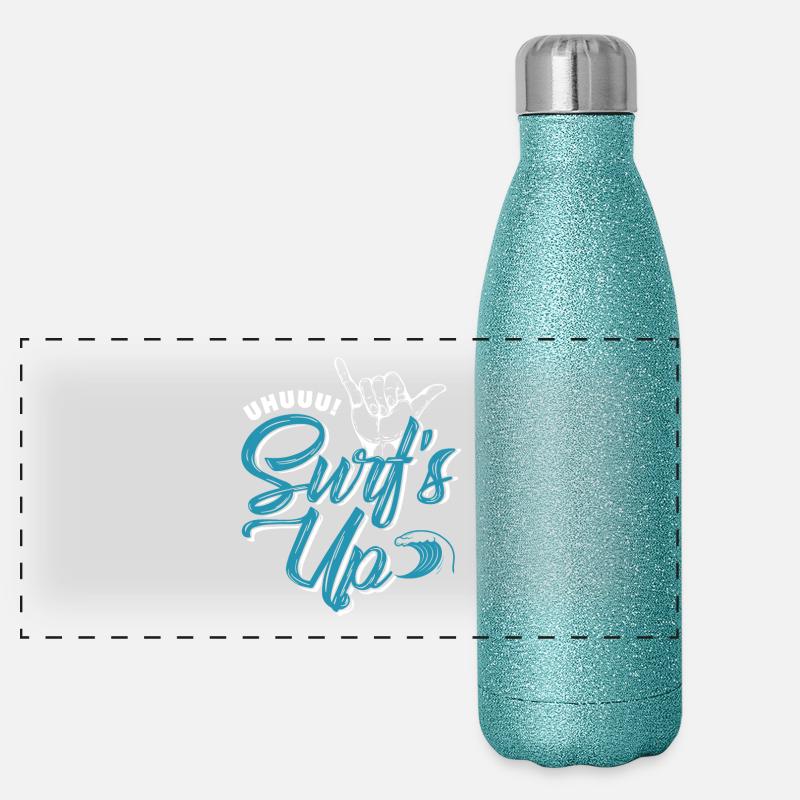 Surf's Up! Panoramic Glitter Thermal Bottle 500 ml