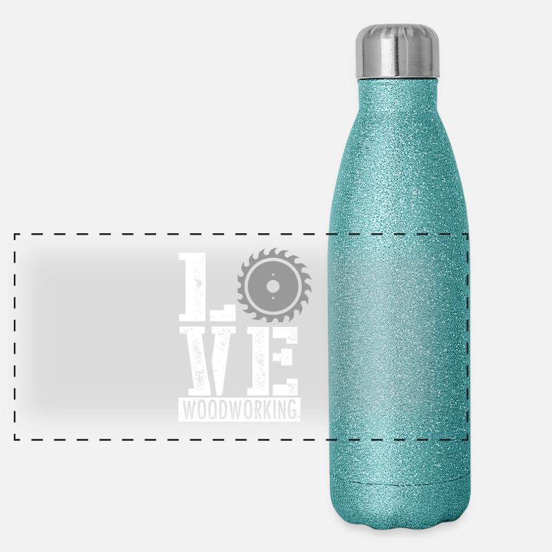 Carpenter joiner gift Panoramic Glitter Thermal Bottle 500 ml
