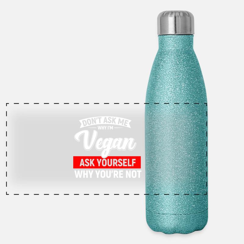 végétaliens Gourde isotherme panoramique pailletée 500 ml