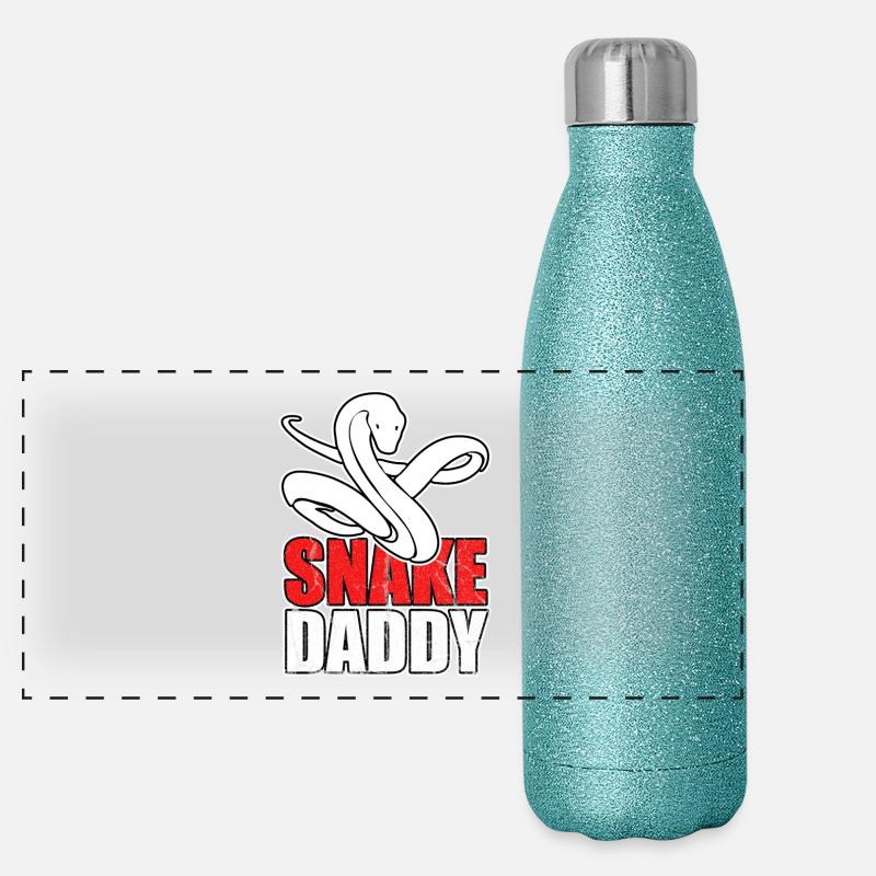 Snakes pet gift Panoramic Glitter Thermal Bottle 500 ml