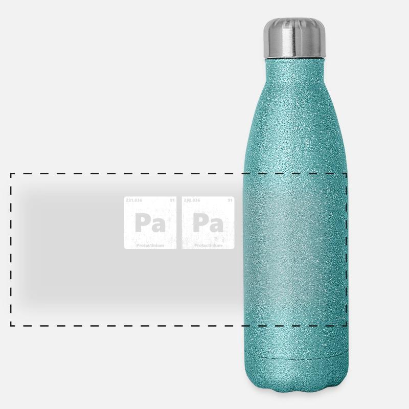 PaPa Periodensystem Panorama Glitzer Isolierflasche 500 ml