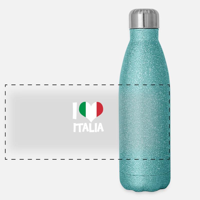 Italien Panorama Glitzer Isolierflasche 500 ml